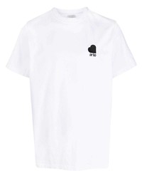T-shirt girocollo ricamata bianca di ARTE