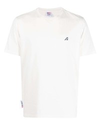T-shirt girocollo ricamata bianca di AUTRY
