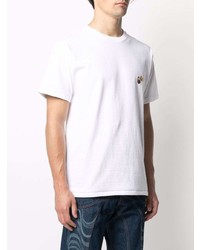 T-shirt girocollo ricamata bianca di Readymade