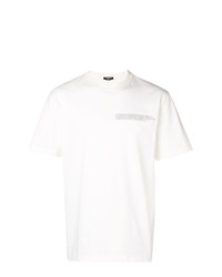 T-shirt girocollo ricamata bianca di Calvin Klein 205W39nyc