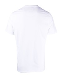 T-shirt girocollo ricamata bianca di Barbour