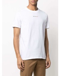 T-shirt girocollo ricamata bianca di Sandro Paris