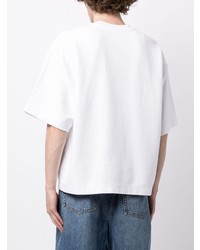 T-shirt girocollo ricamata bianca di Alexander Wang