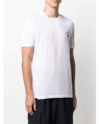 T-shirt girocollo ricamata bianca di Altea