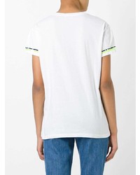 T-shirt girocollo ricamata bianca di P.A.R.O.S.H.