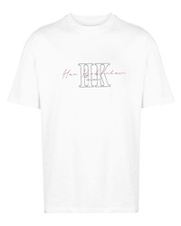 T-shirt girocollo ricamata bianca di Han Kjobenhavn