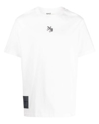 T-shirt girocollo ricamata bianca di Izzue