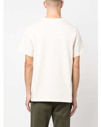 T-shirt girocollo ricamata bianca di A.P.C.
