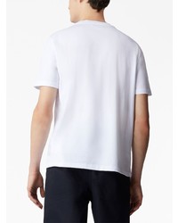 T-shirt girocollo ricamata bianca di Tod's