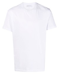 T-shirt girocollo ricamata bianca di Manuel Ritz