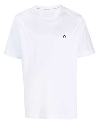T-shirt girocollo ricamata bianca di Marine Serre
