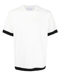 T-shirt girocollo ricamata bianca di Neil Barrett
