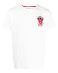 T-shirt girocollo ricamata bianca di Ports V