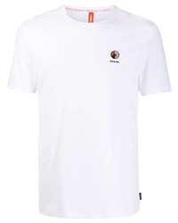 T-shirt girocollo ricamata bianca di Raeburn