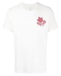 T-shirt girocollo ricamata bianca di rag & bone