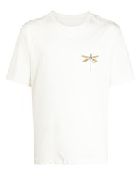 T-shirt girocollo ricamata bianca di rag & bone