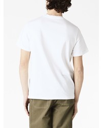T-shirt girocollo ricamata bianca di A.P.C.