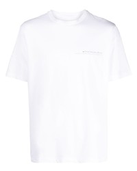 T-shirt girocollo ricamata bianca di Sease