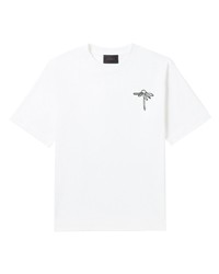 T-shirt girocollo ricamata bianca di Simone Rocha