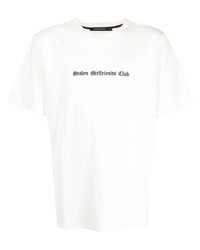 T-shirt girocollo ricamata bianca di Stolen Girlfriends Club