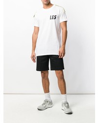 T-shirt girocollo ricamata bianca di Les Benjamins