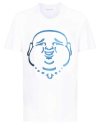 T-shirt girocollo ricamata bianca di True Religion