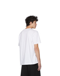 T-shirt girocollo ricamata bianca di Givenchy
