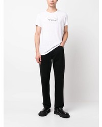 T-shirt girocollo ricamata bianca di Zadig & Voltaire