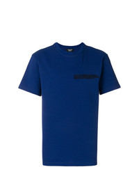 T-shirt girocollo ricamata blu scuro di Calvin Klein 205W39nyc