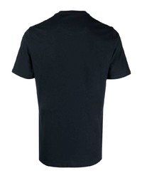 T-shirt girocollo ricamata blu scuro di Barbour