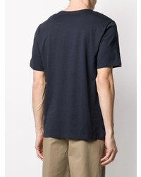 T-shirt girocollo ricamata blu scuro di Missoni