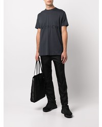 T-shirt girocollo ricamata blu scuro di Givenchy