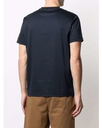 T-shirt girocollo ricamata blu scuro di Tommy Hilfiger