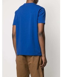 T-shirt girocollo ricamata blu scuro di Karl Lagerfeld