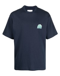 T-shirt girocollo ricamata blu scuro di Nike