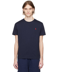 T-shirt girocollo ricamata blu scuro di Polo Ralph Lauren