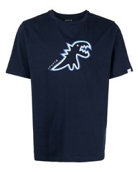 T-shirt girocollo ricamata blu scuro di SPORT b. by agnès b.