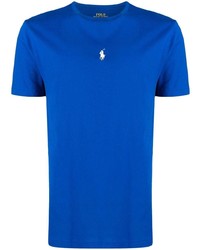 T-shirt girocollo ricamata blu di Polo Ralph Lauren