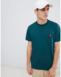 T-shirt girocollo ricamata foglia di tè di Calvin Klein