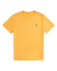T-shirt girocollo ricamata gialla di Polo Ralph Lauren