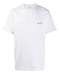 T-shirt girocollo ricamata grigia di Carhartt WIP