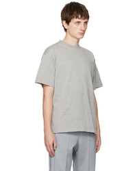 T-shirt girocollo ricamata grigia di Nike
