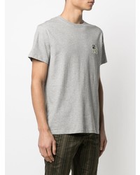 T-shirt girocollo ricamata grigia di Loewe