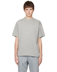 T-shirt girocollo ricamata grigia di Nike