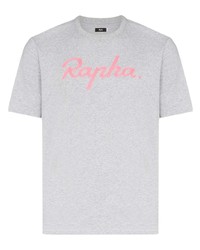 T-shirt girocollo ricamata grigia di Rapha