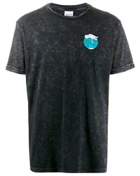 T-shirt girocollo ricamata grigio scuro di RIPNDIP