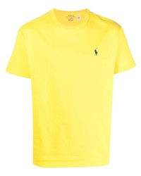 T-shirt girocollo ricamata lime di Polo Ralph Lauren