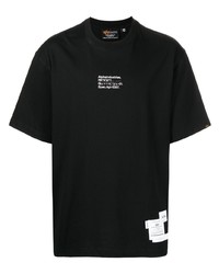 T-shirt girocollo ricamata nera di Alpha Industries