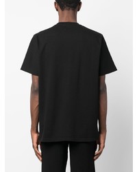 T-shirt girocollo ricamata nera di ARTE