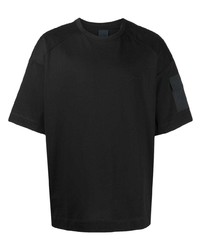 T-shirt girocollo ricamata nera di Juun.J